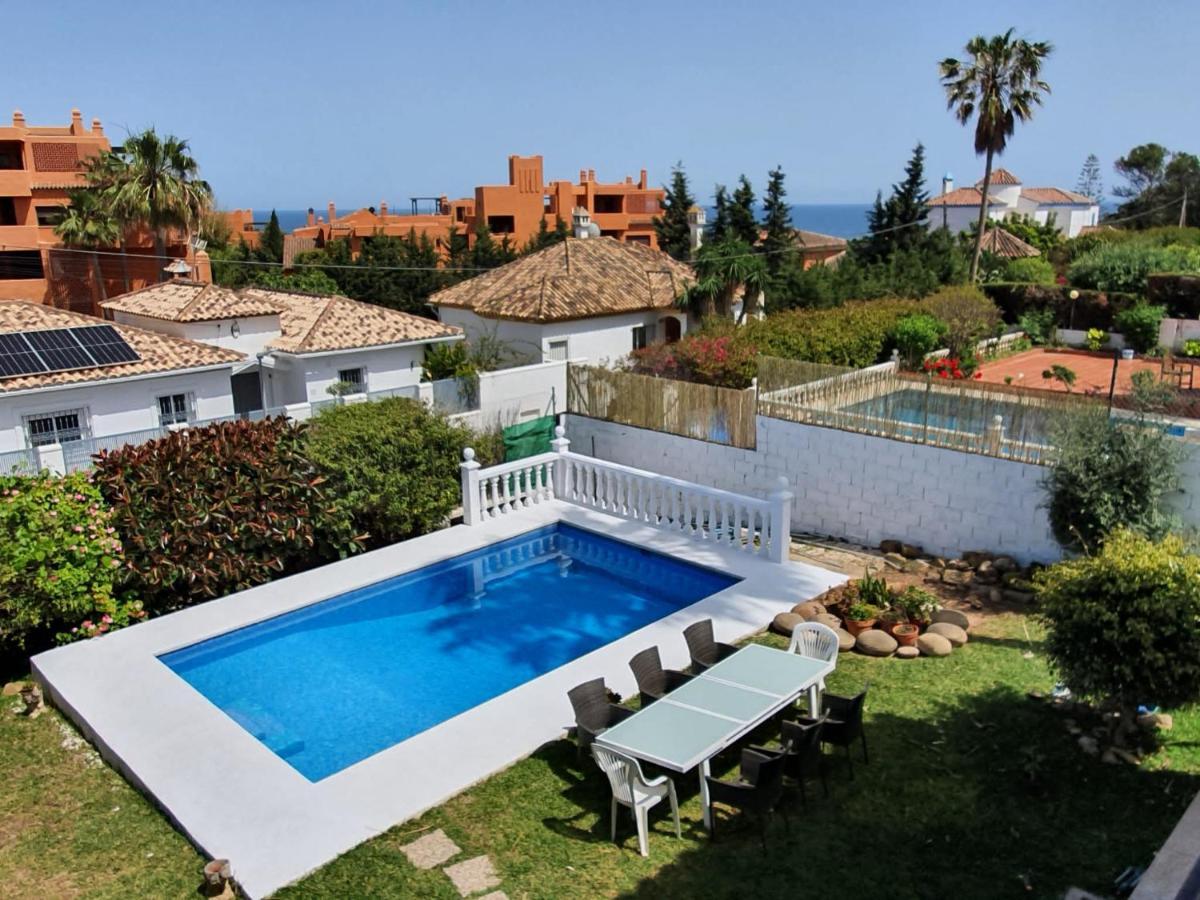 Beautiful 5 Bedroom Villa, Sea Views, Private Pool, Estepona Newly Refurbished Zewnętrze zdjęcie